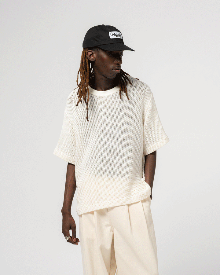 Power-T Trellis Cotton Ecru