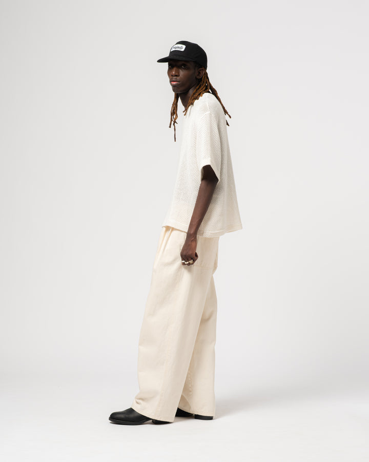 Power-T Trellis Cotton Ecru