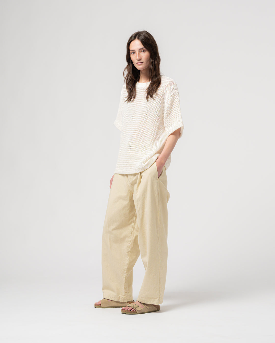 Power-T Trellis Cotton Ecru