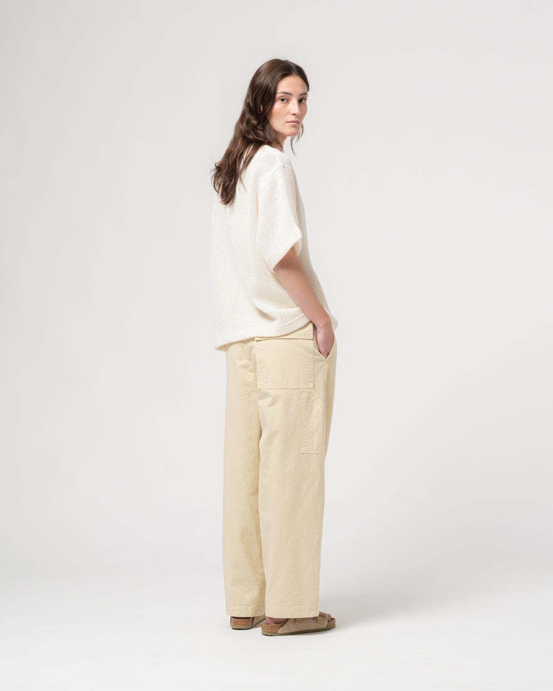 Power-T Trellis Cotton Ecru