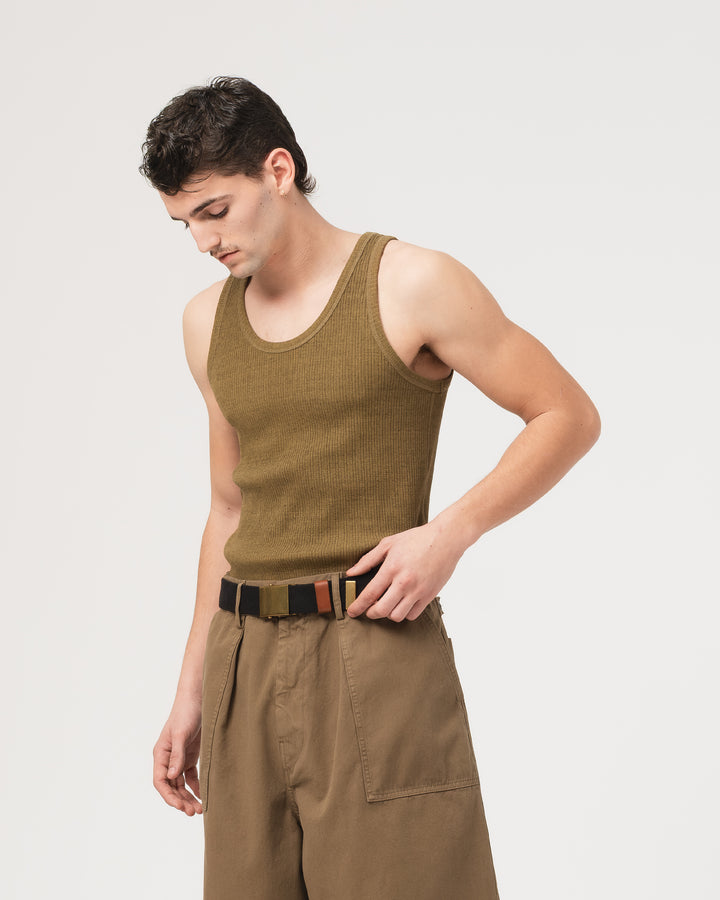 Tank Top Military Rib Olive
