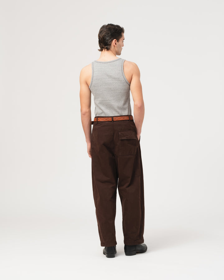 Tank Top Military Rib Grey Melange
