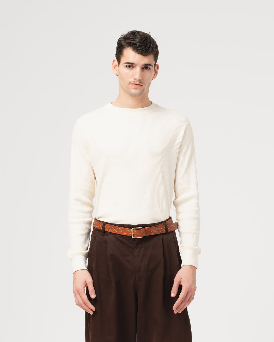 Thermal T Military Rib Ecru