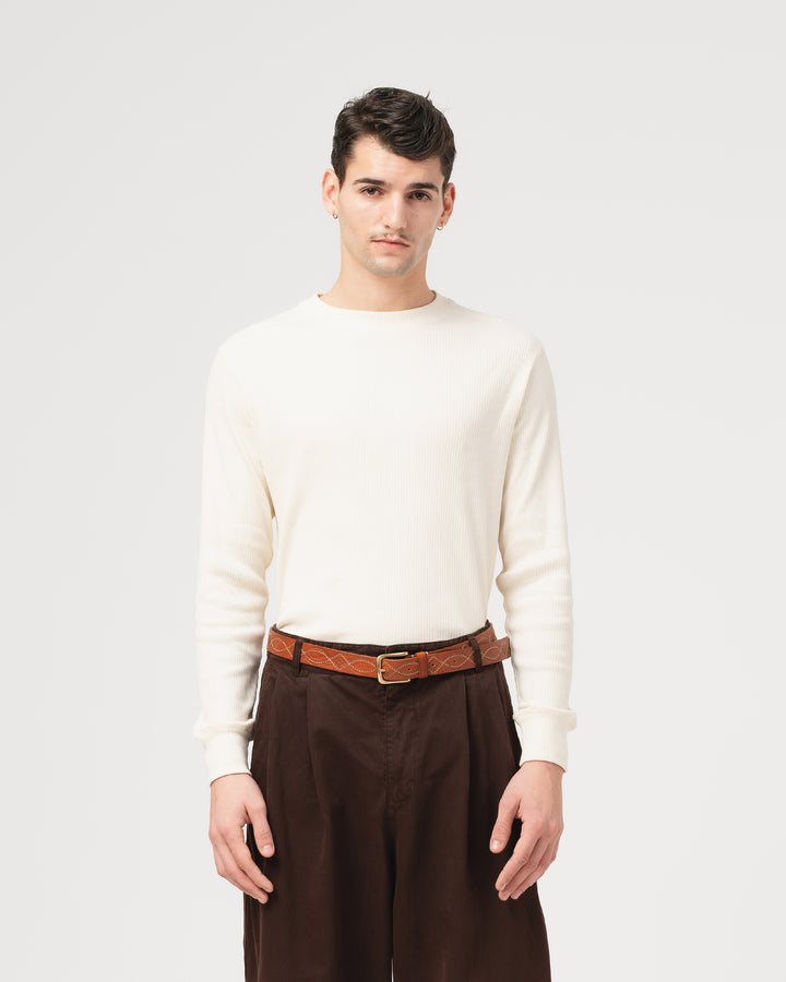 Thermal T Military Rib Ecru