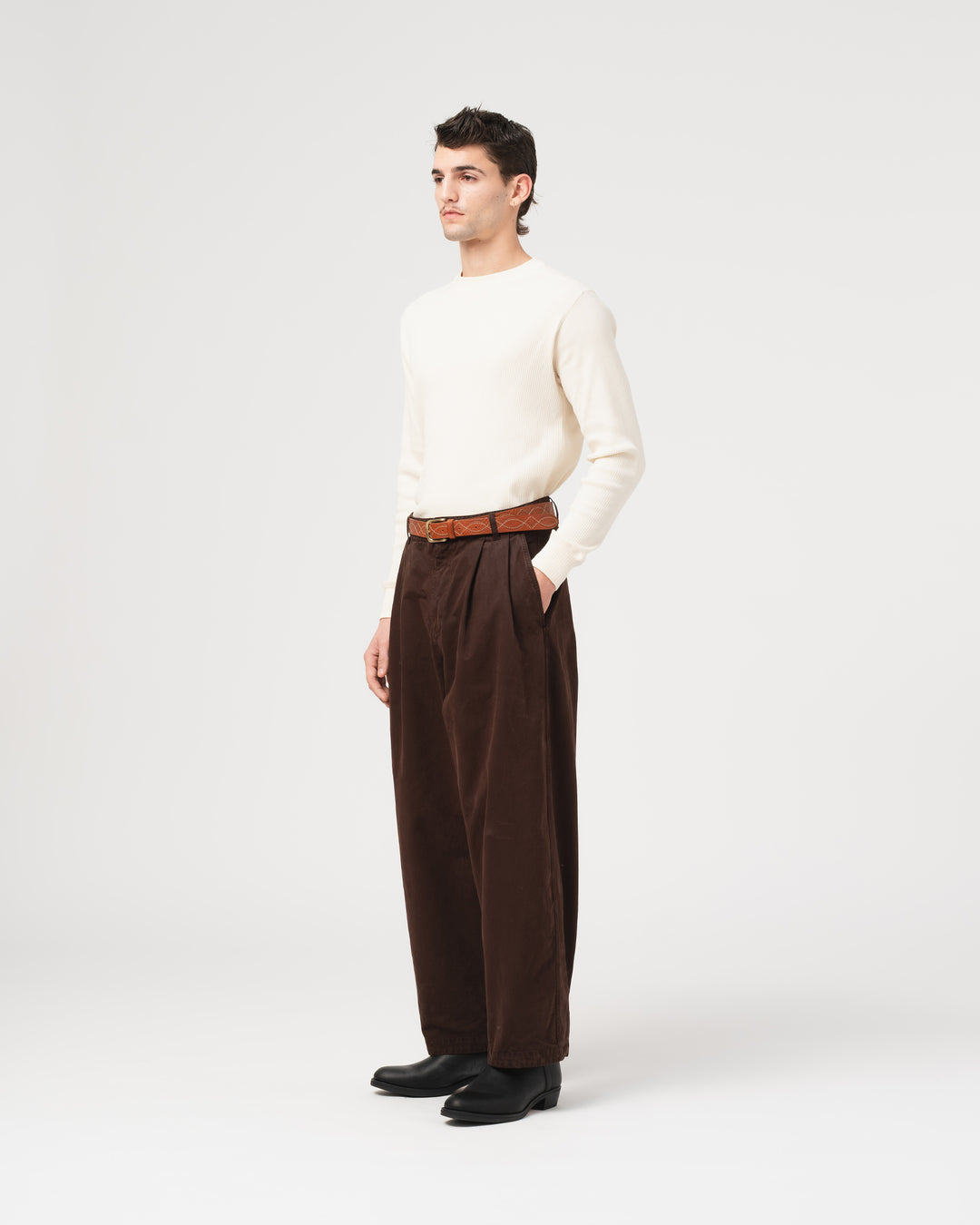 Thermal T Military Rib Ecru