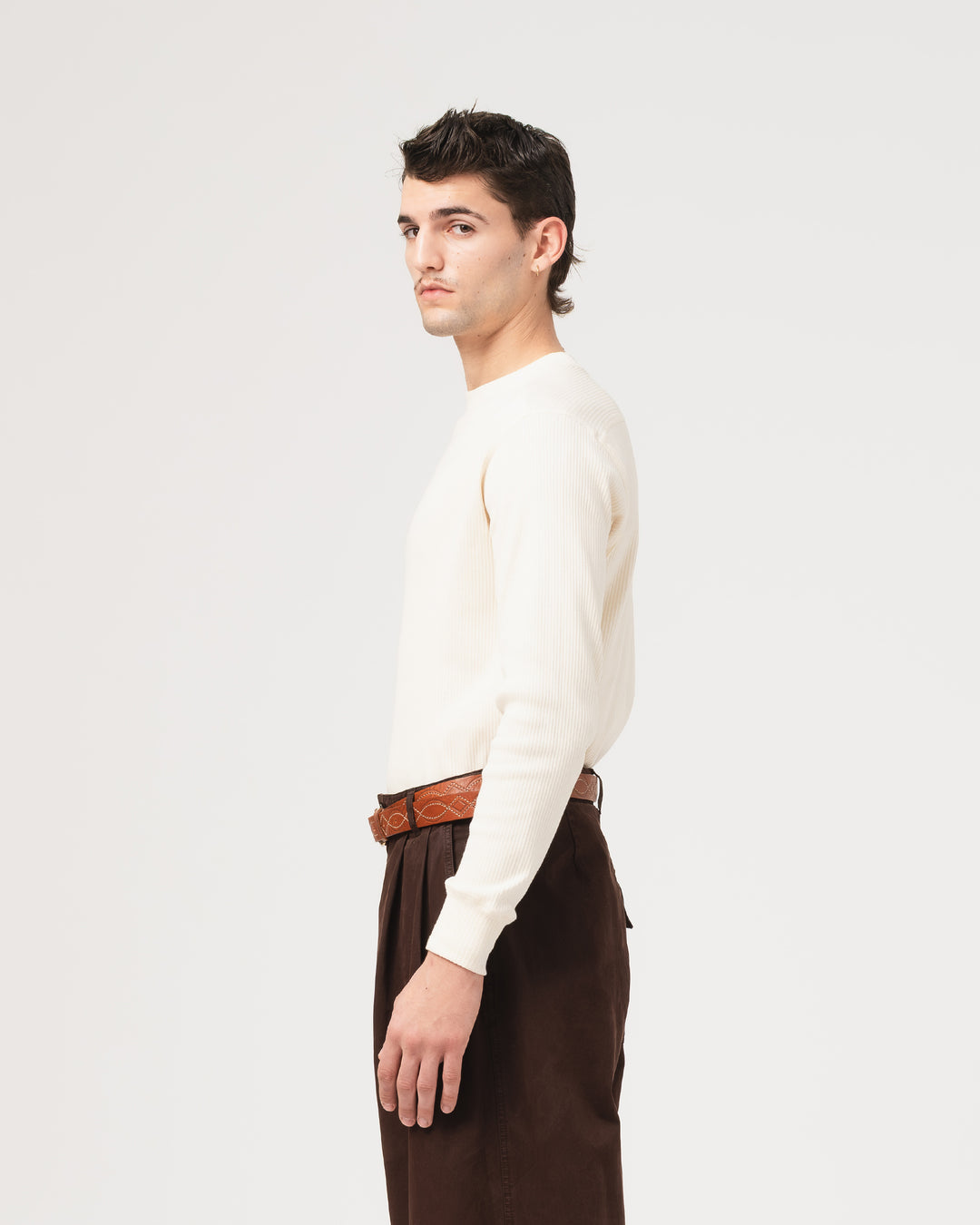 Thermal T Military Rib Ecru