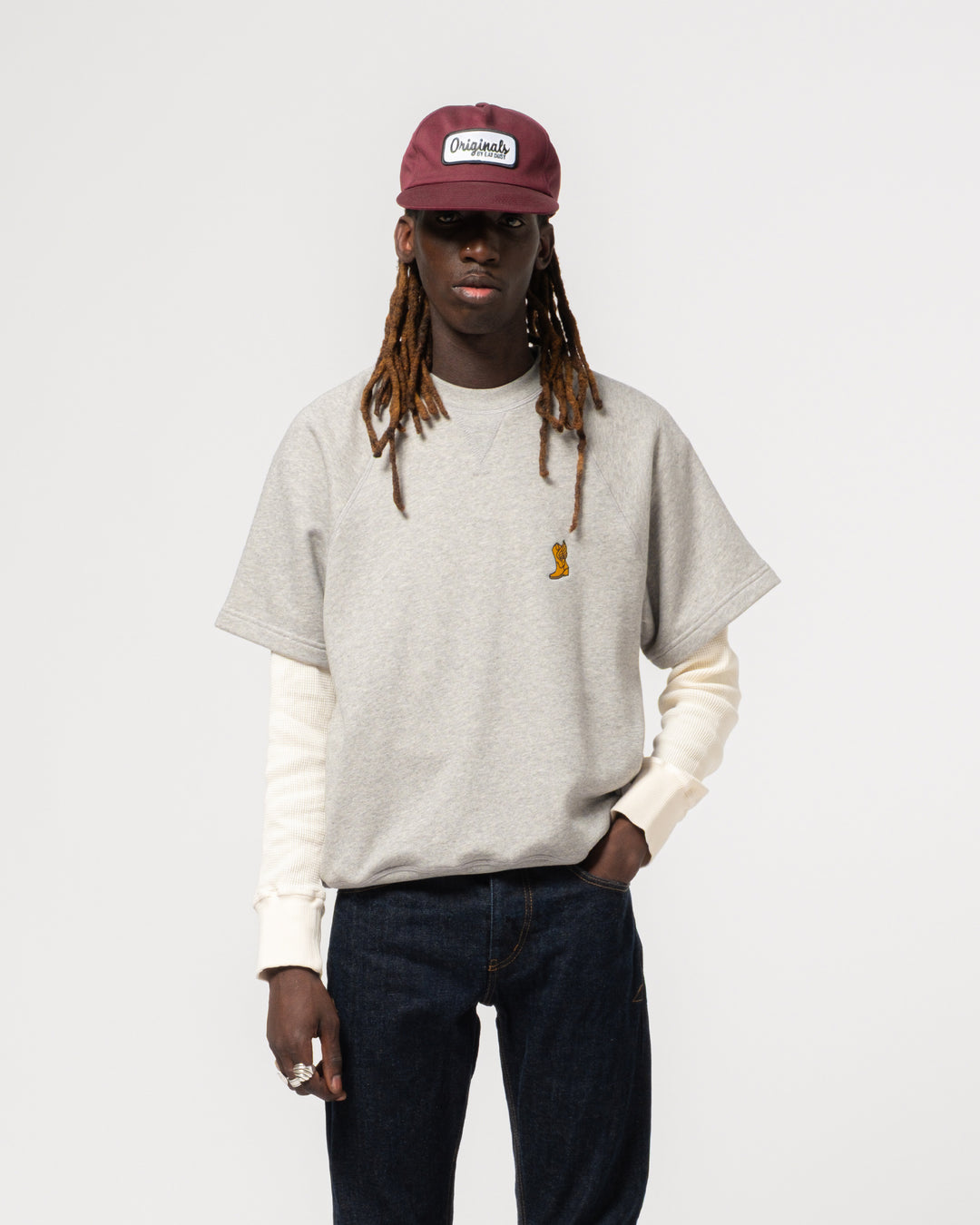 ロッキーセーター アメリカンフリース グレーメランジ