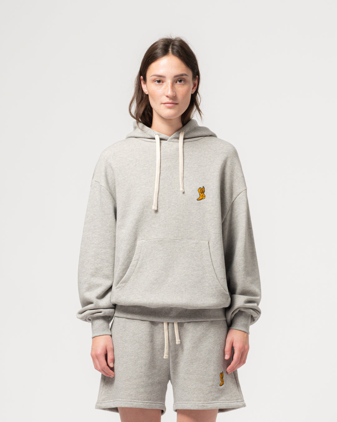 College Sweater American Fleece Grey Melange