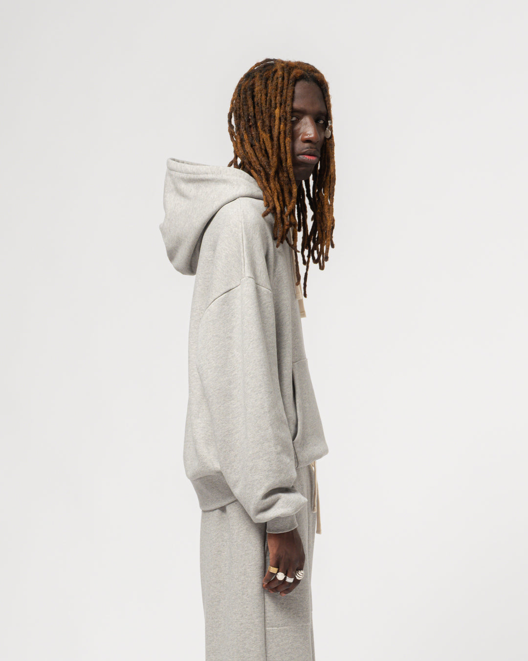 College Sweater American Fleece Grey Melange