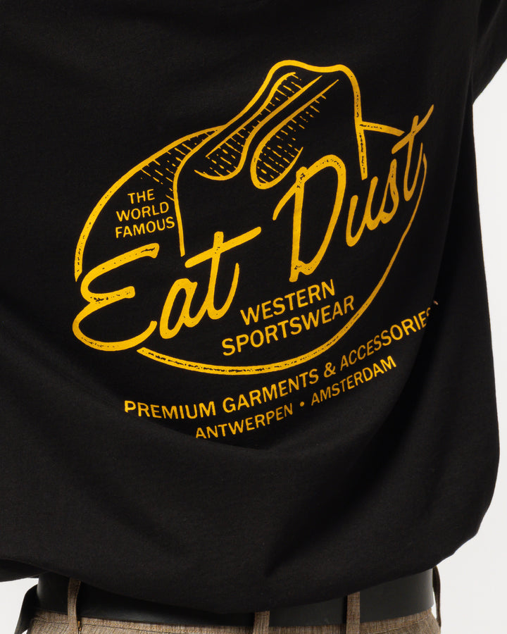 Cowboy Hat Tee Open End Black