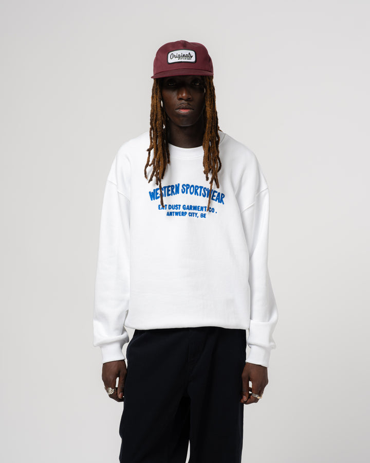 Detroit Sweater Western Sportswear Basic Fleece White