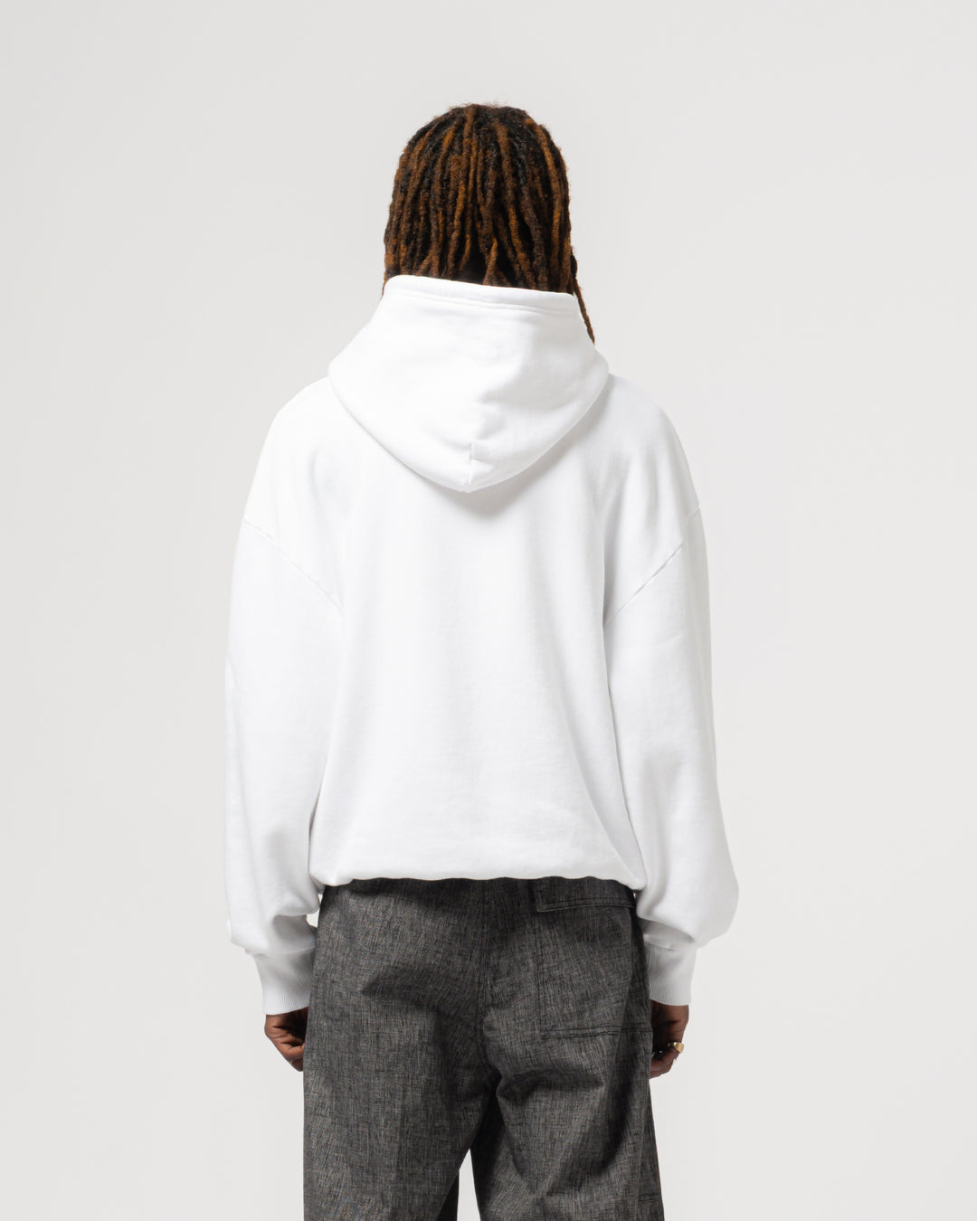 Eat Dust Running Hoody Basic Fleece White