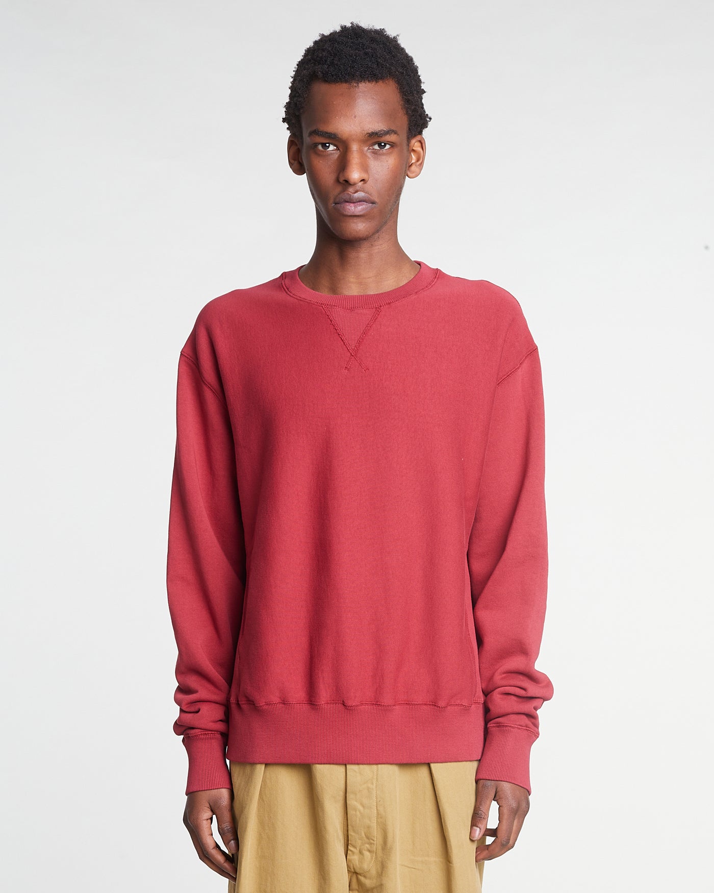 Steeve Sweater Cotton Fleece Wine