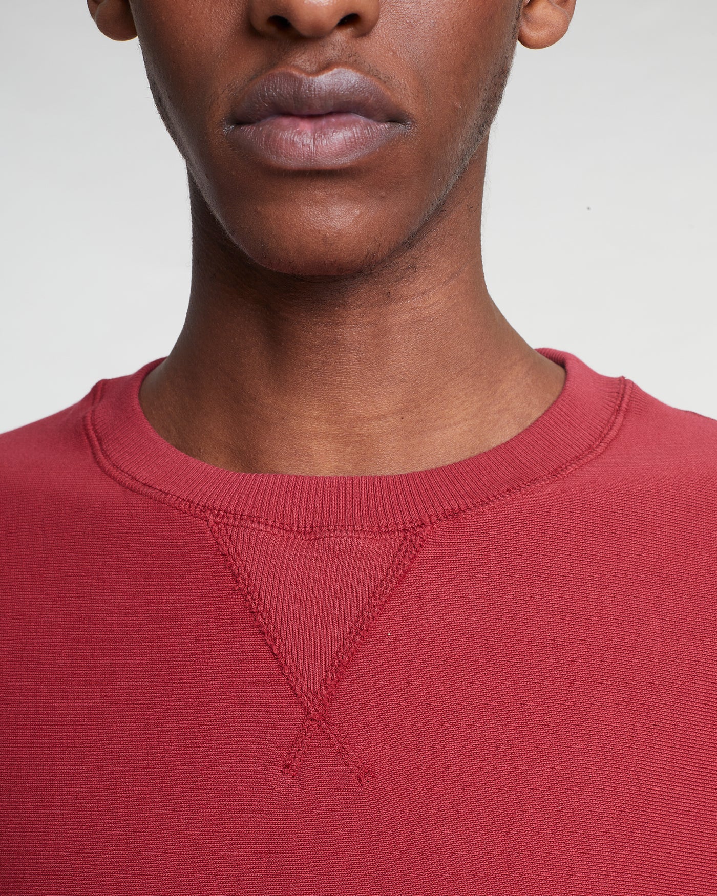 Steeve Sweater Cotton Fleece Wine