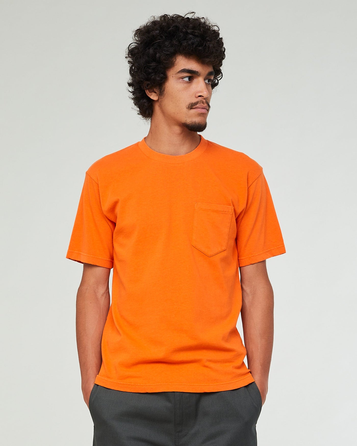 Pocket T Cotton Hemp Tangerine
