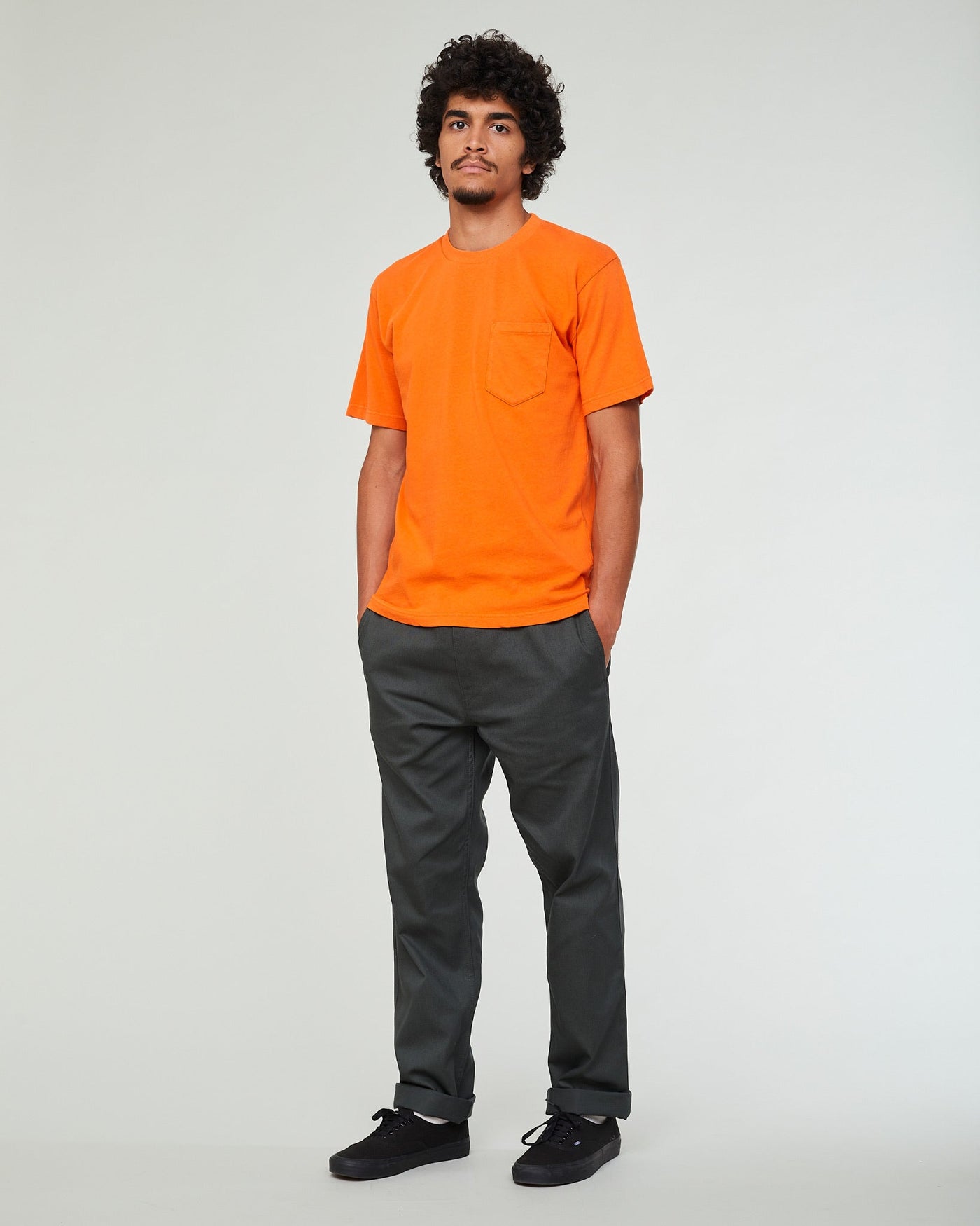 Pocket T Cotton Hemp Tangerine