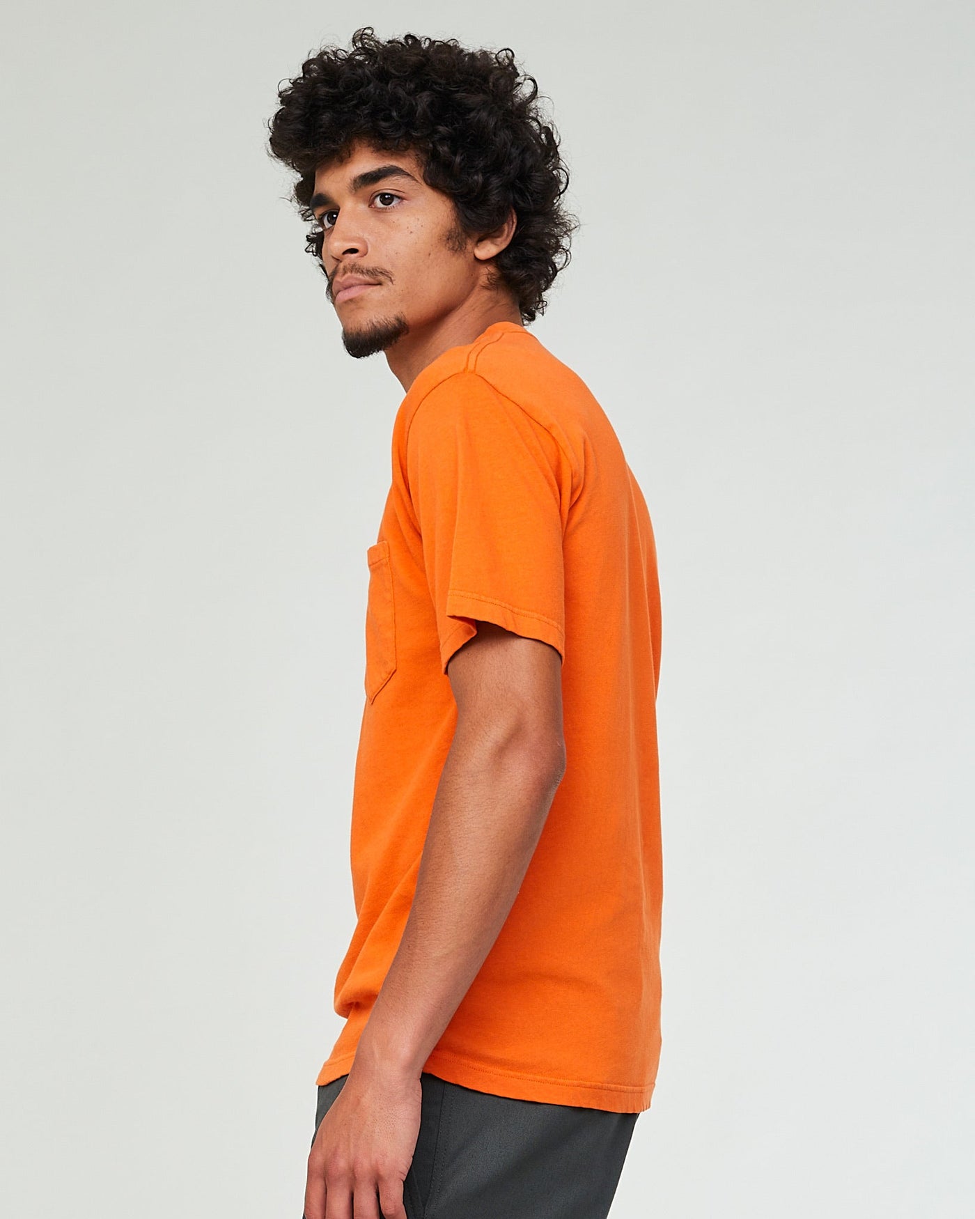 Pocket T Cotton Hemp Tangerine