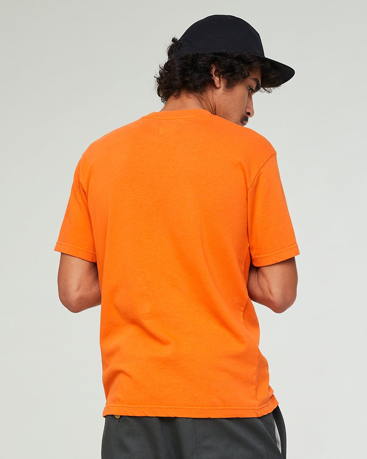 Pocket T Cotton Hemp Tangerine