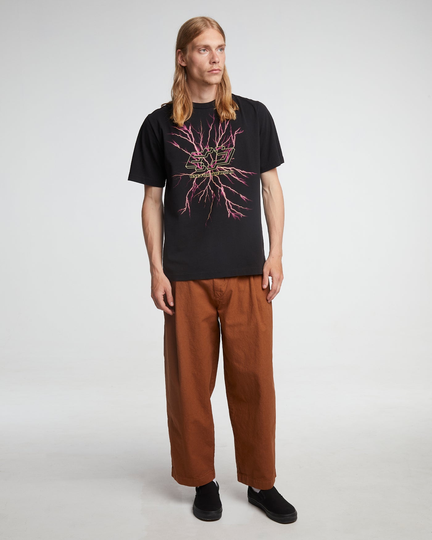 Russel T Lightning Basic Jersey Vintage Black