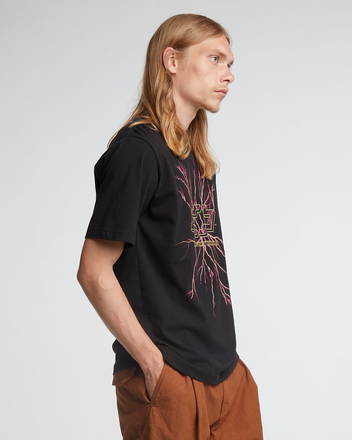 Russel T Lightning Basic Jersey Vintage Black