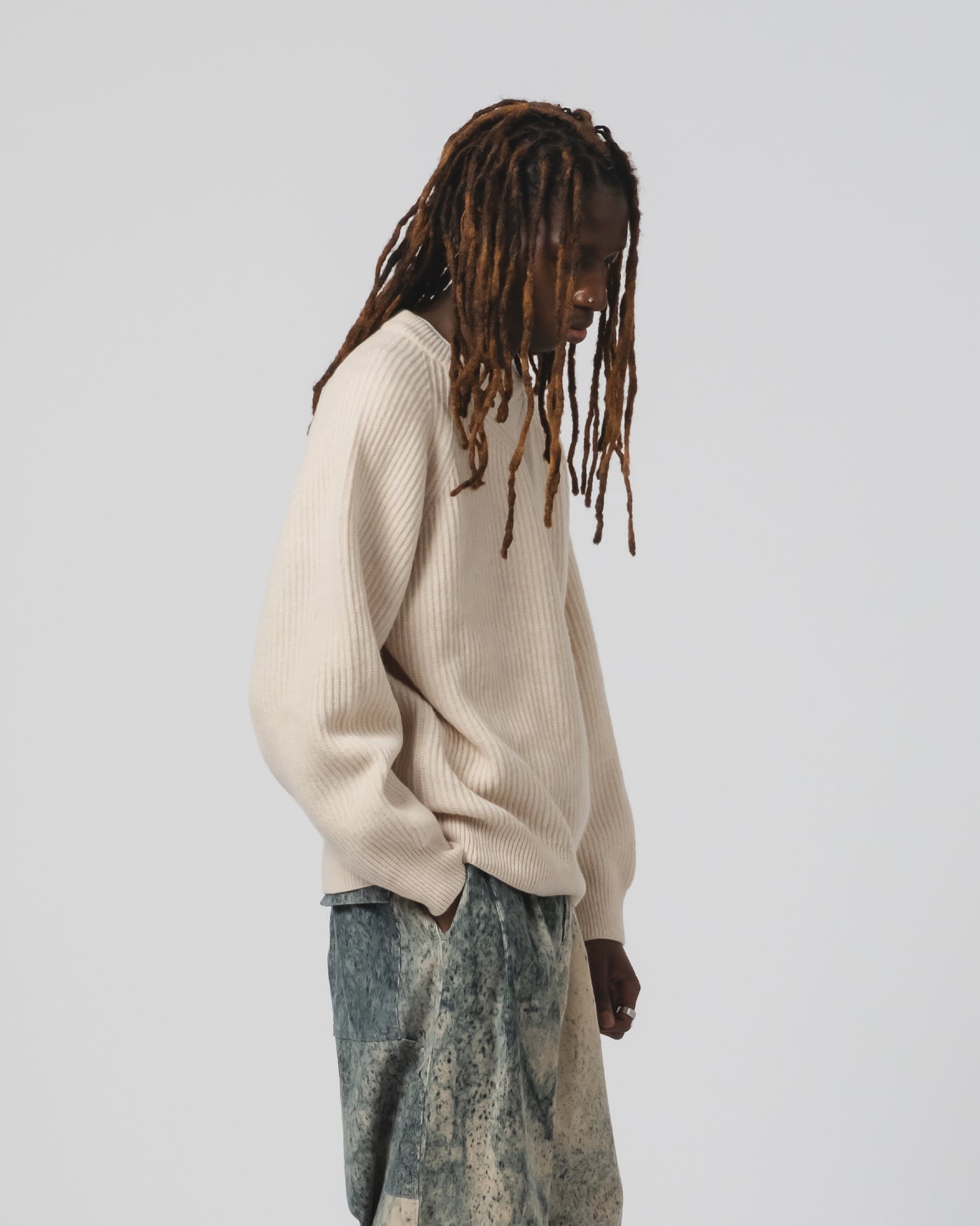 Crew Neck Sweater Delta Wheat
