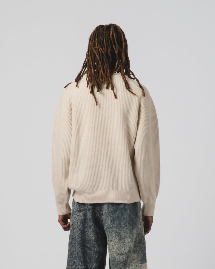 Crew Neck Sweater Delta Wheat