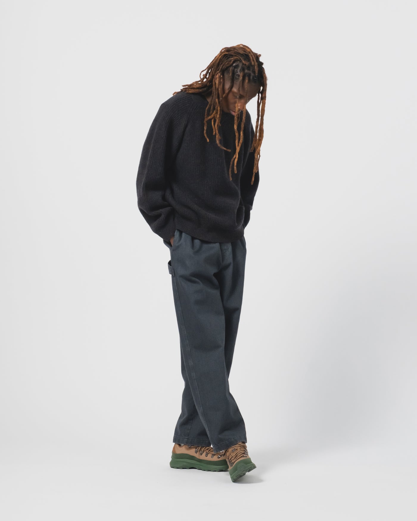 Crew Neck Sweater Delta Asphalt