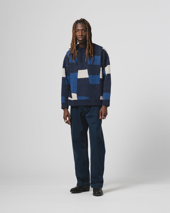 パッチ付きセーター ヨークシャー インクト