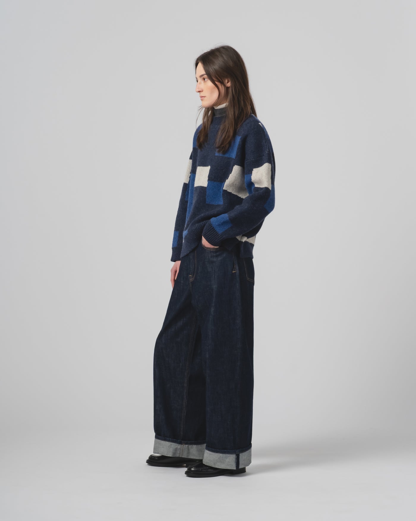 Patch Sweater Yorkshire Inkt