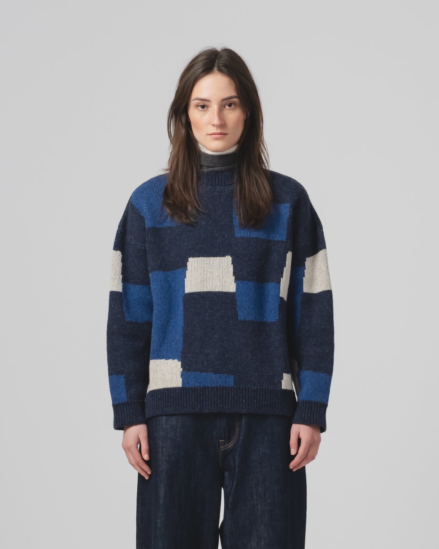 Patch Sweater Yorkshire Inkt