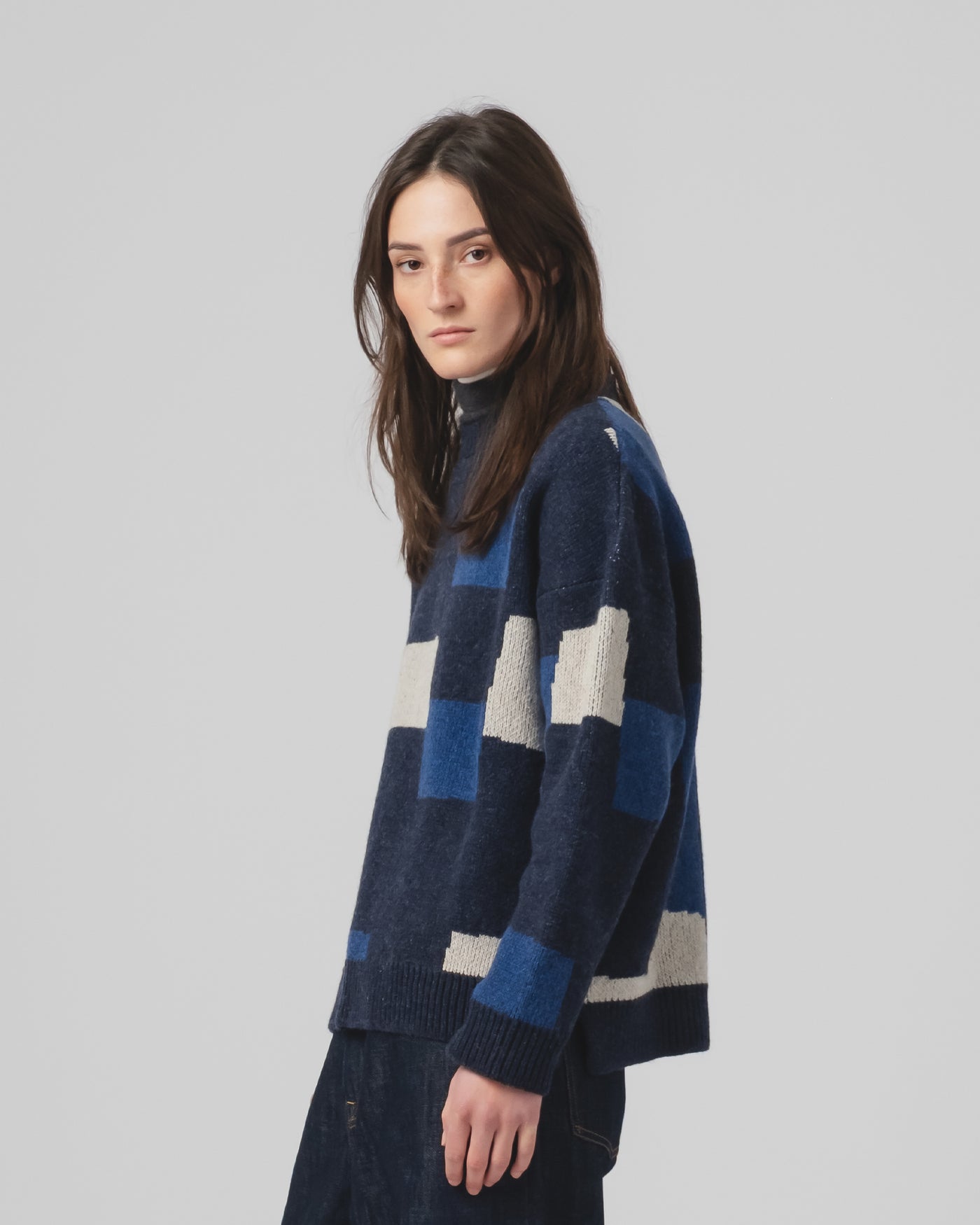 Patch Sweater Yorkshire Inkt