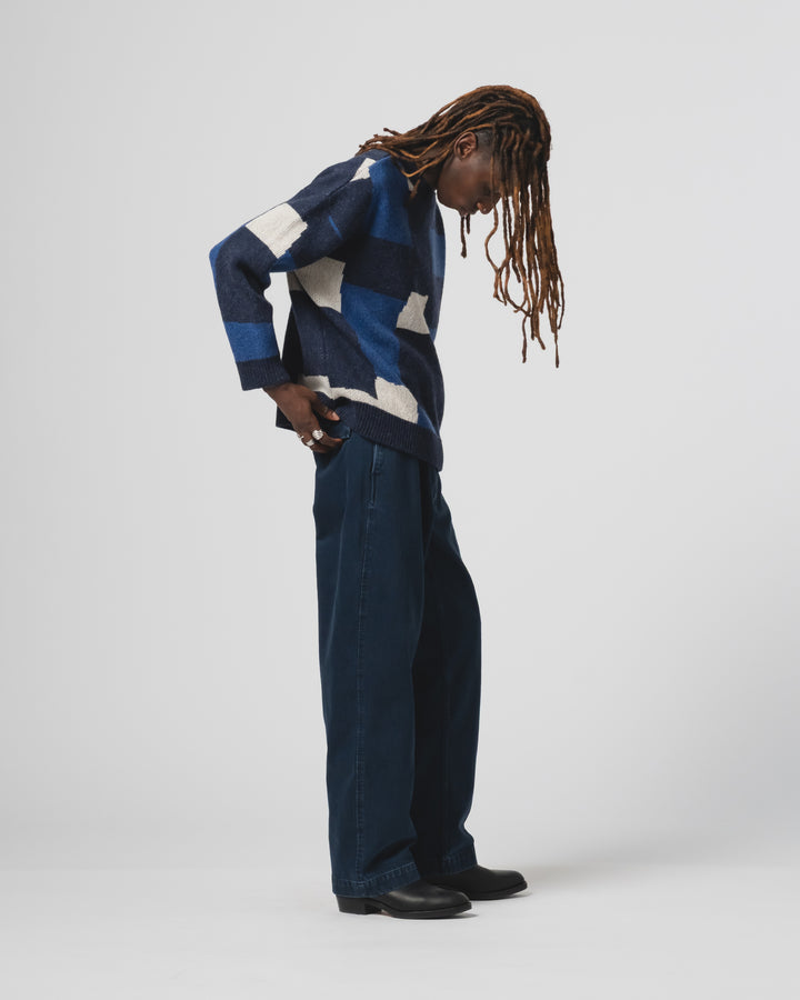 パッチ付きセーター ヨークシャー インクト