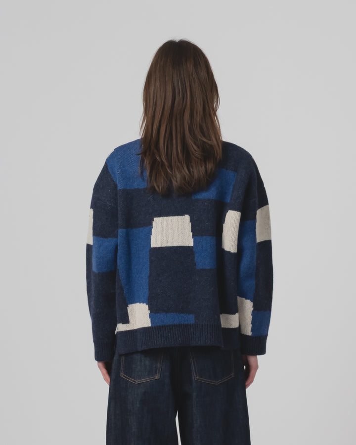 パッチ付きセーター ヨークシャー インクト