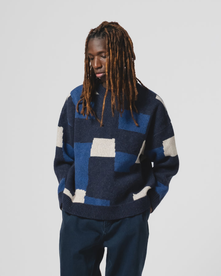 パッチ付きセーター ヨークシャー インクト