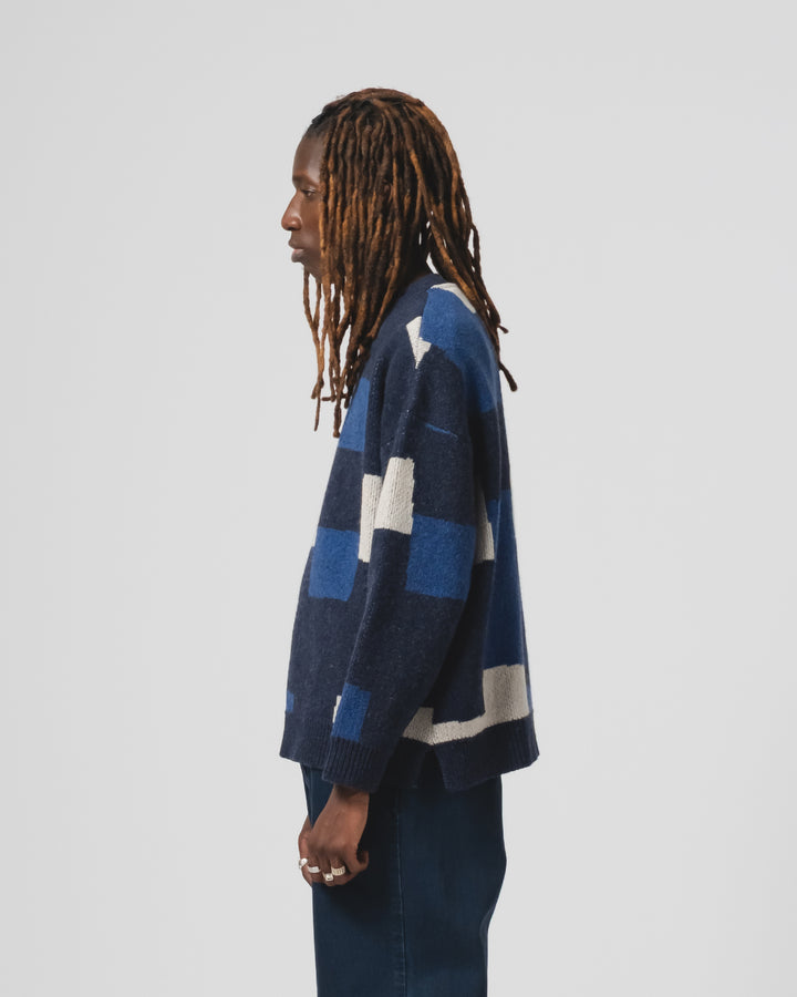 パッチ付きセーター ヨークシャー インクト