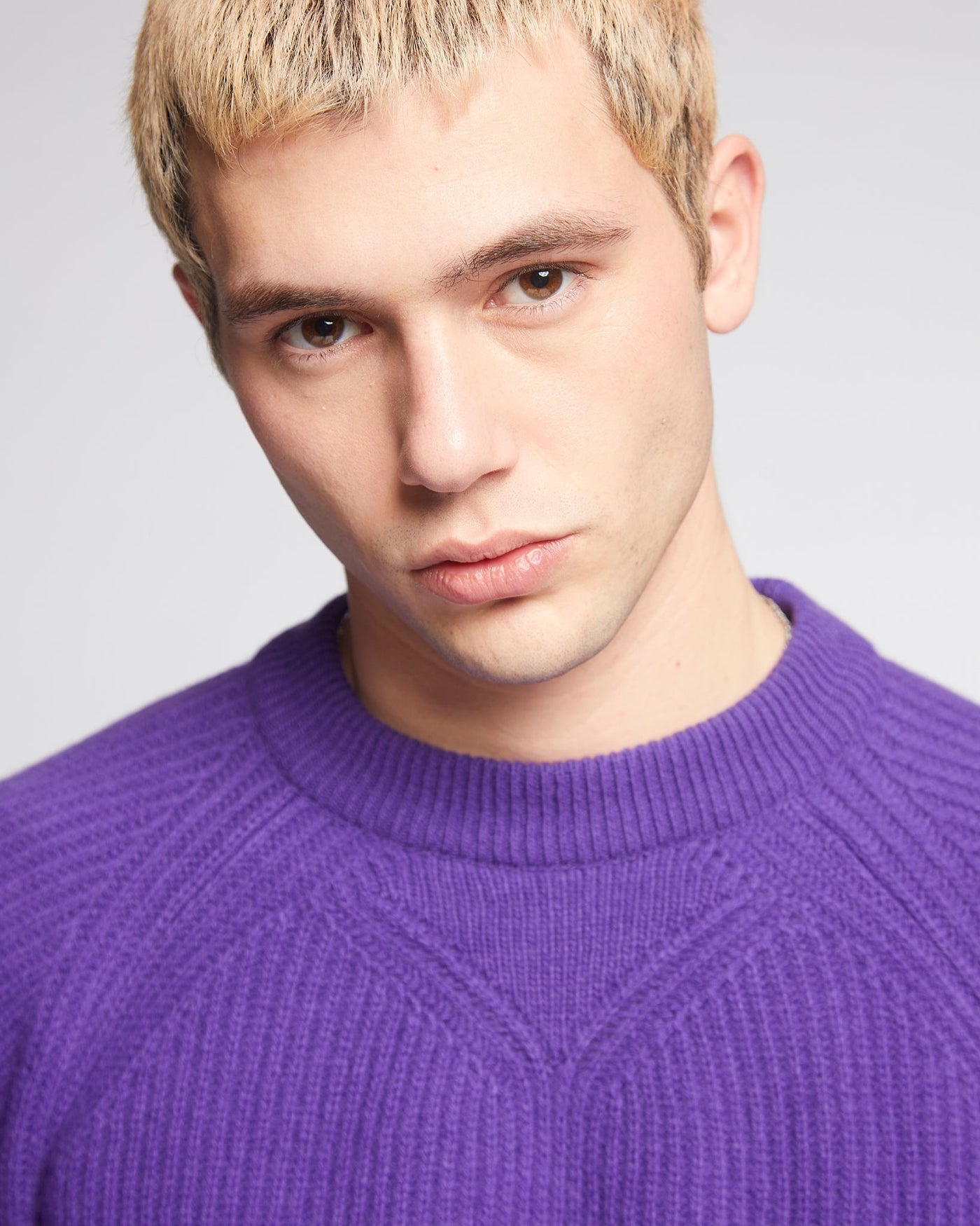 Crew Neck Sweater Delta Violet