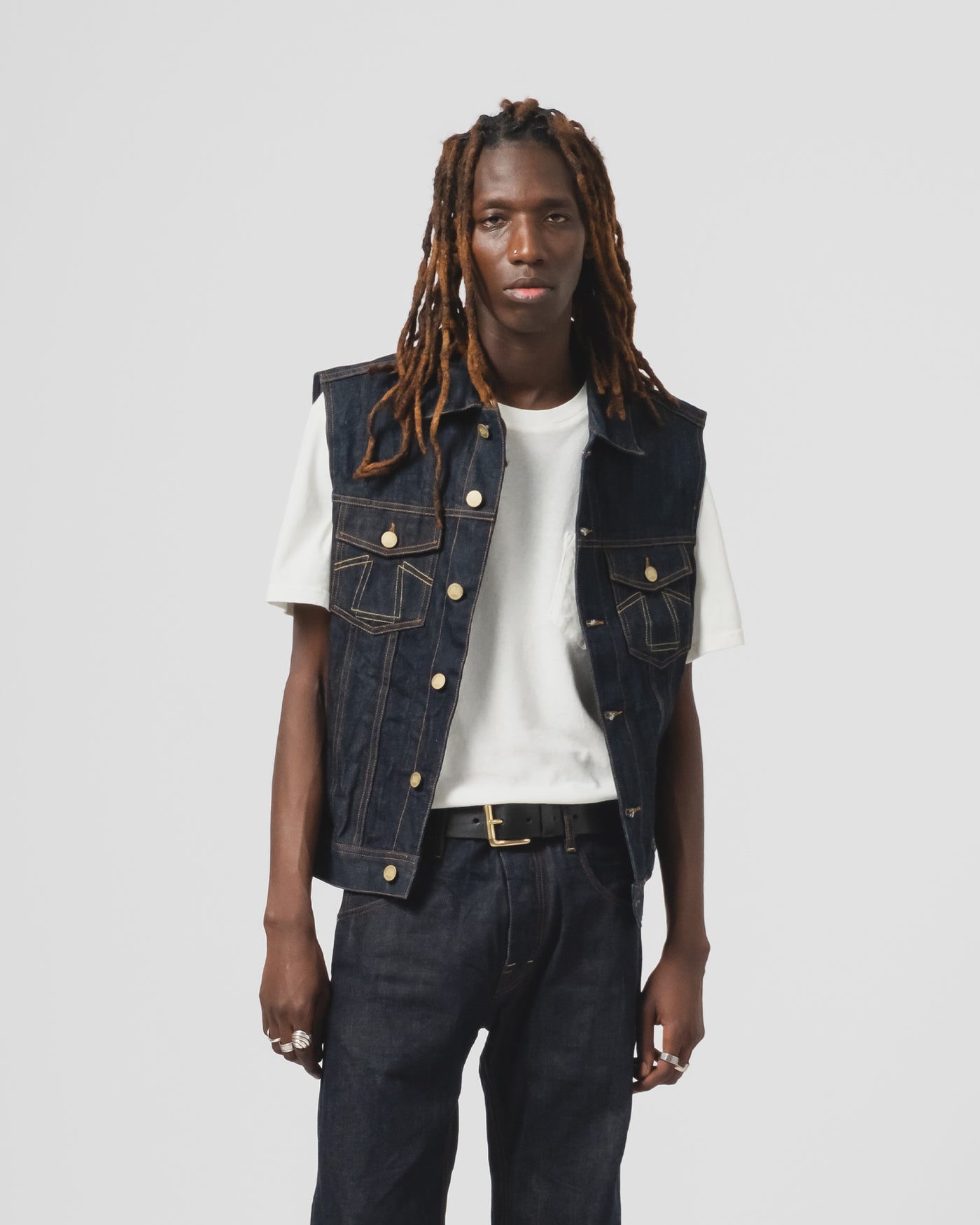736 Sleeveless Jacket 13Oz Denim