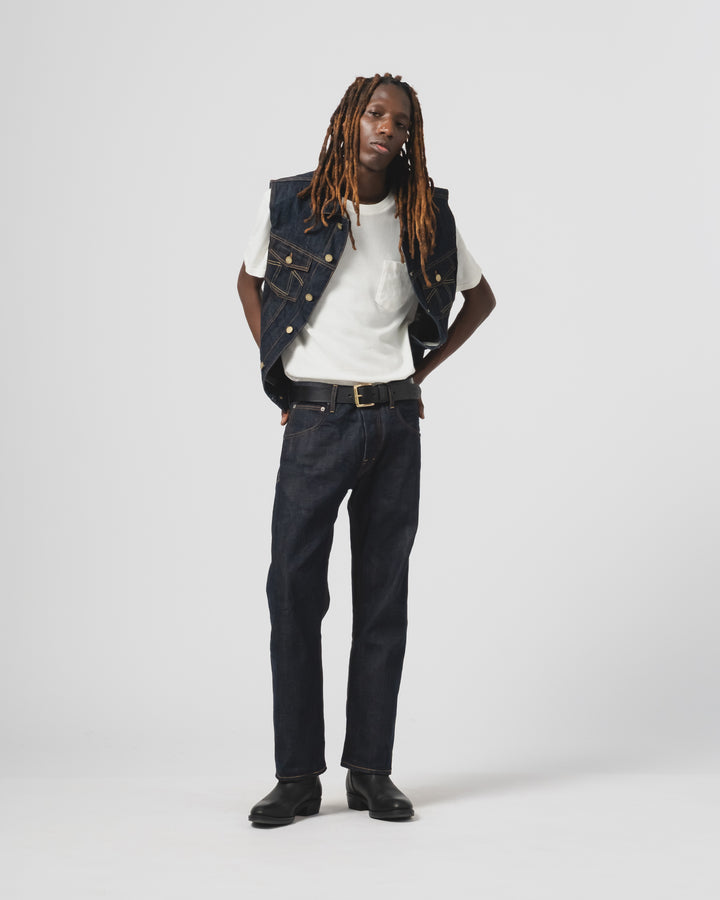 736 袖なしジャケット 13オンス デニム