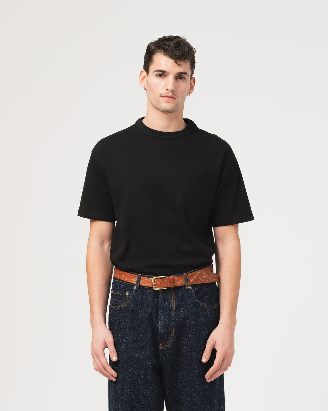 Pocket T Cotton Hemp Vintage Black