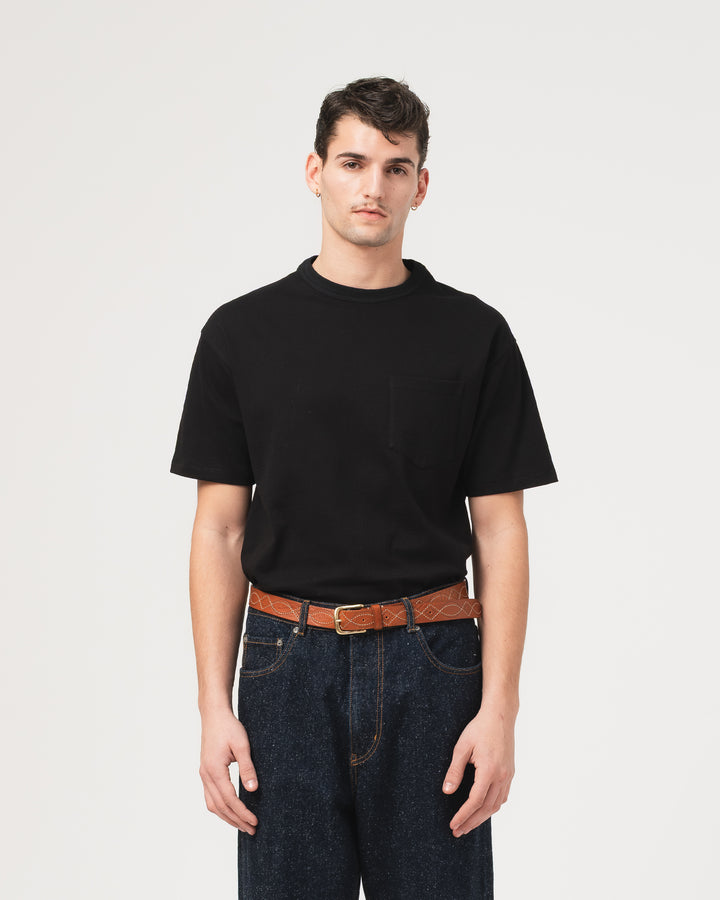 Pocket T Cotton Hemp Vintage Black