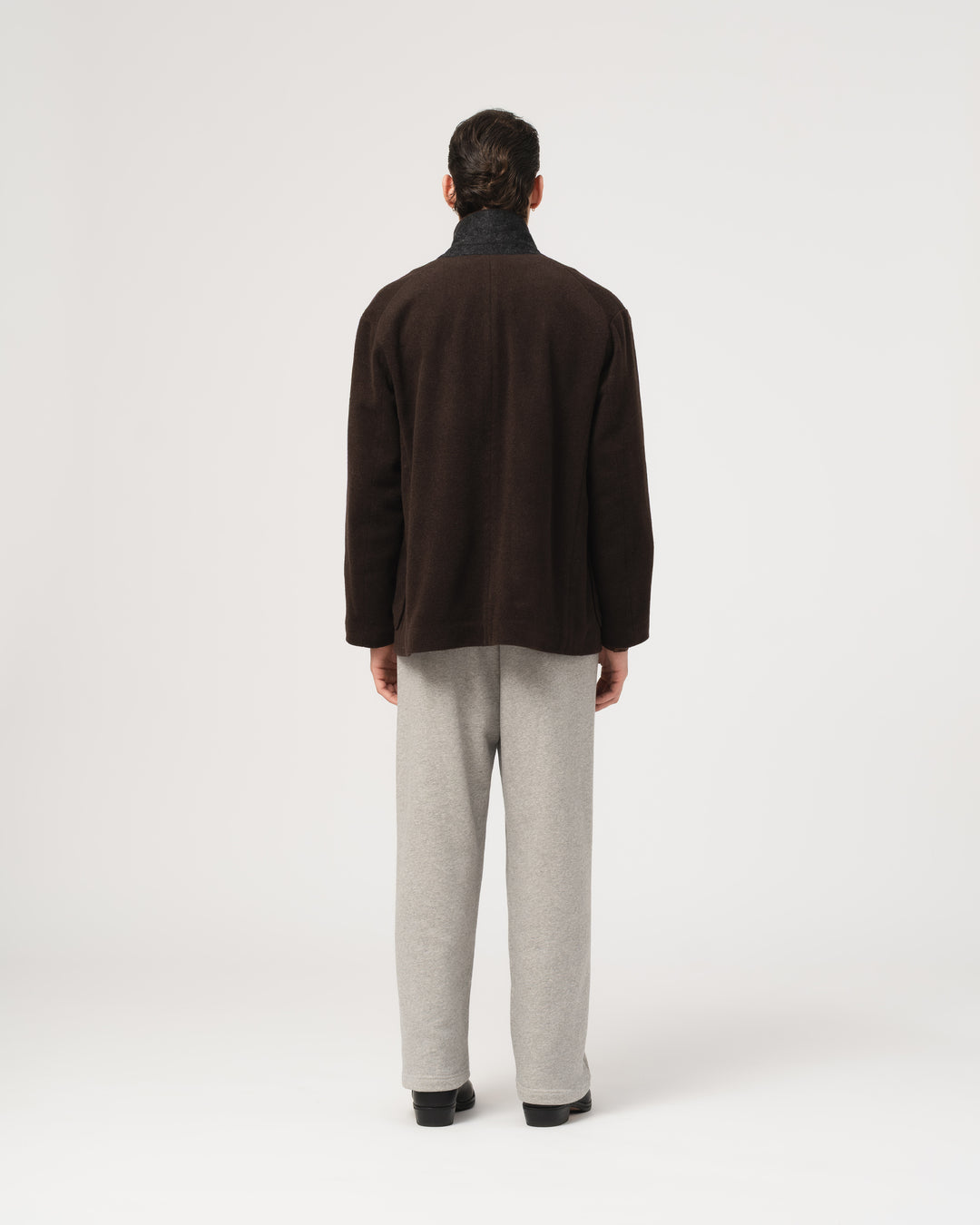 Blazer Wool Drap Chocolate