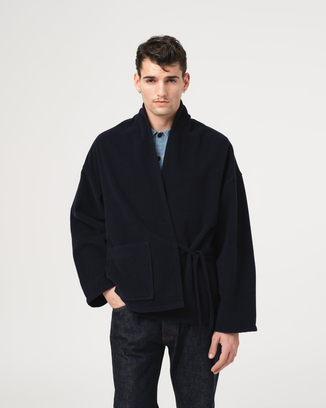 Meiji Kimono Pachuca Wool Navy