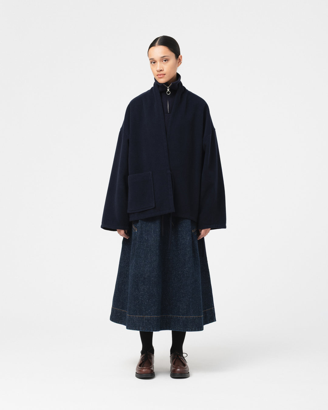Meiji Kimono Pachuca Wool Navy