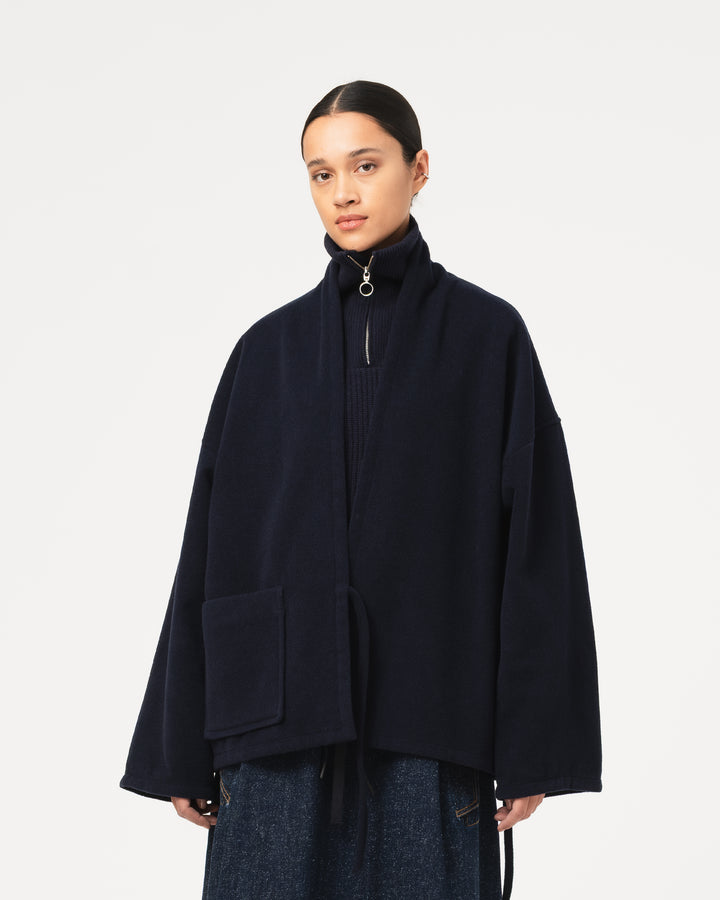 Meiji Kimono Pachuca Wool Navy