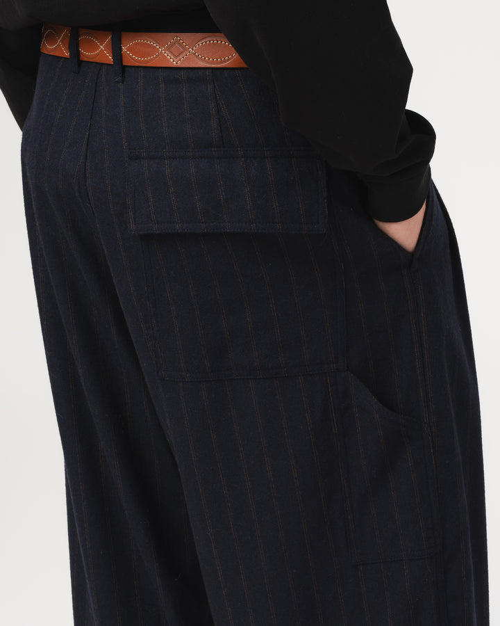 Ambassador Pants Business Stripes Inkt/Brown