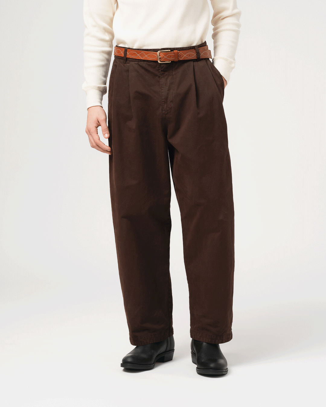 Ambassador Pants Gabardine Satin Ebony