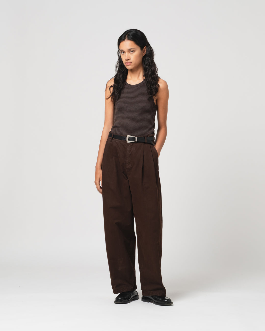 Ambassador Pants Gabardine Satin Ebony