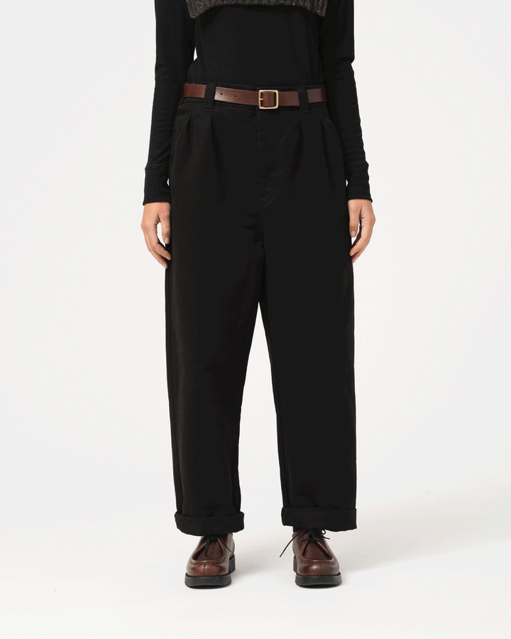Officer Chino Nebraska Cotton Black