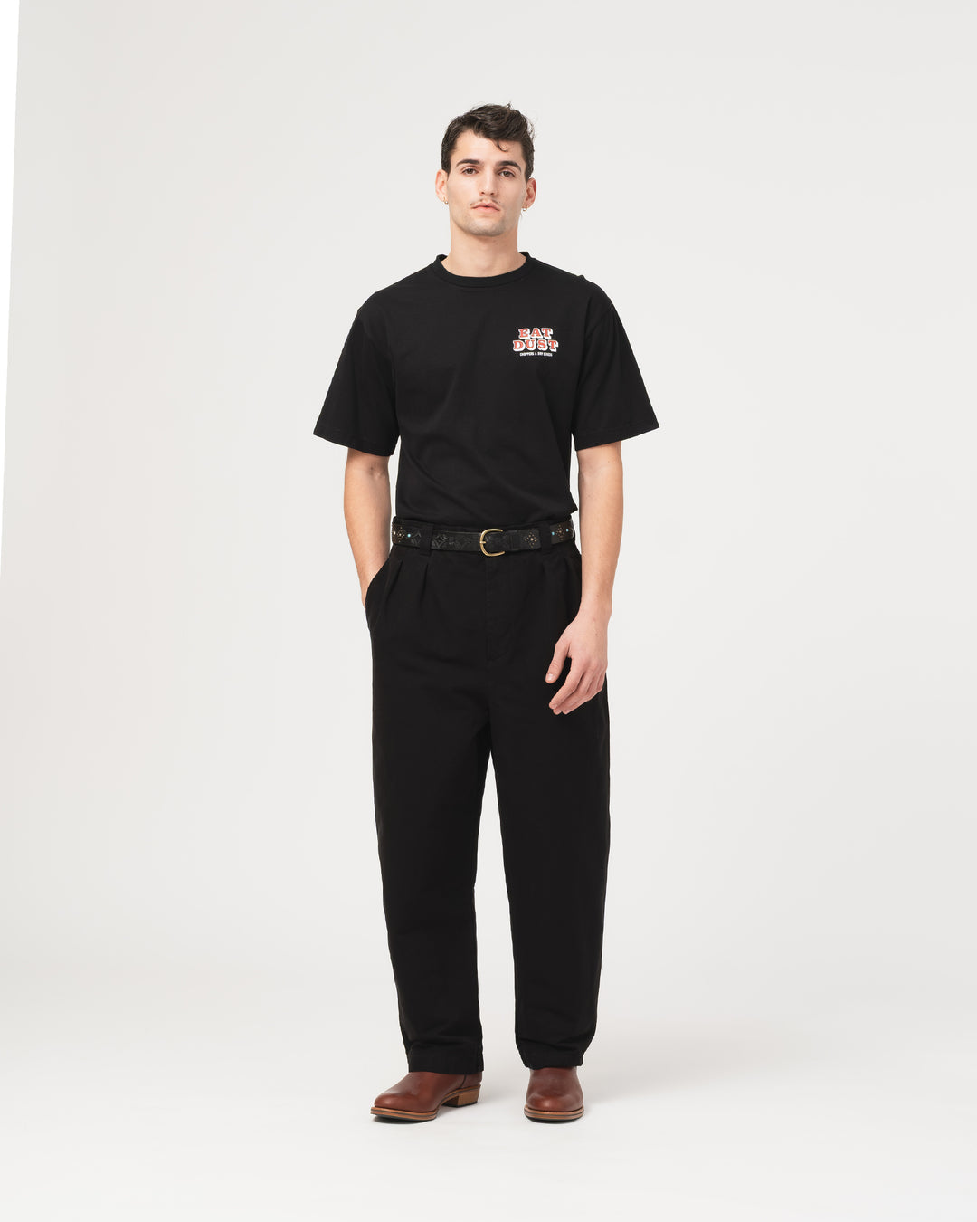 Officer Chino Nebraska Cotton Black