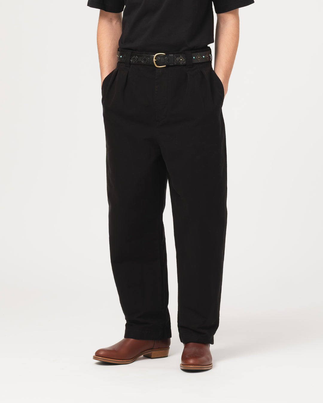 Officer Chino Nebraska Cotton Black